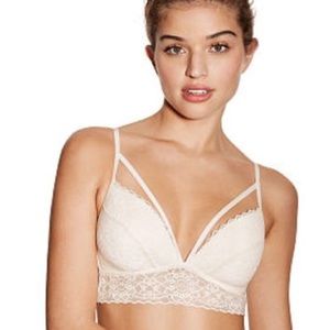 Victoria’s Secret Pink: White Lace Bralette